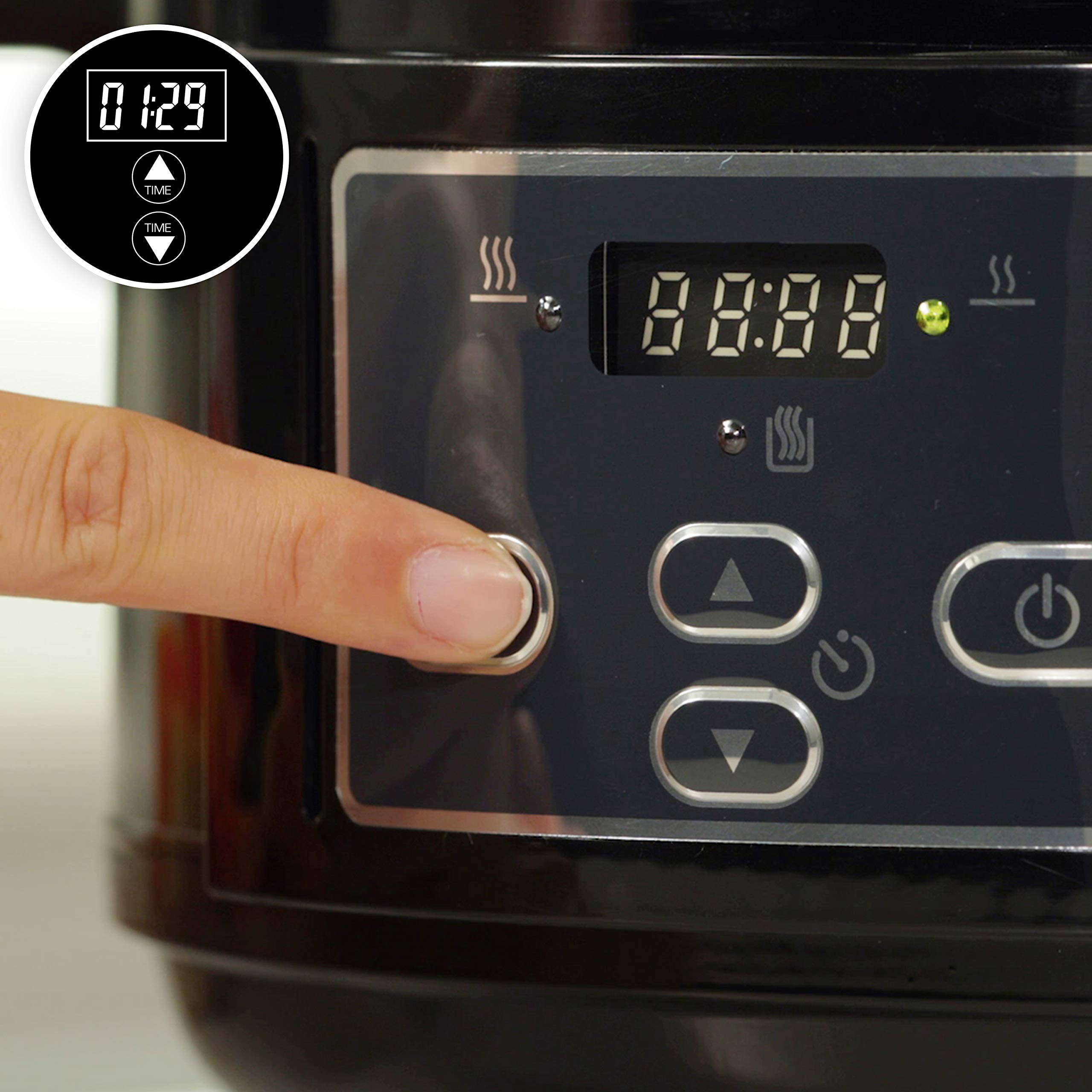 CrockPot Lift and Serve Digital Slow Cooker with Hinged Lid and