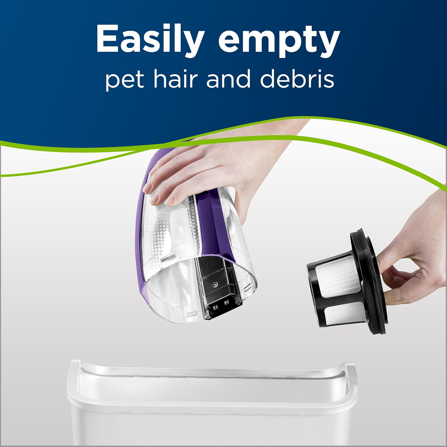 BISSELL Pet Hair Eraser Lithium Ion Cordless Hand Vacuum, Purple -
