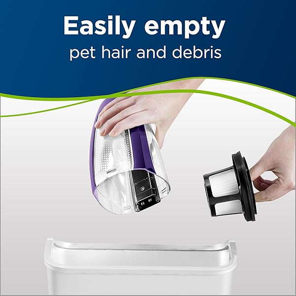 BISSELL PET HAIR ERASER LITHIUM ION CORDLESS HAND VACUUM, PURPLE