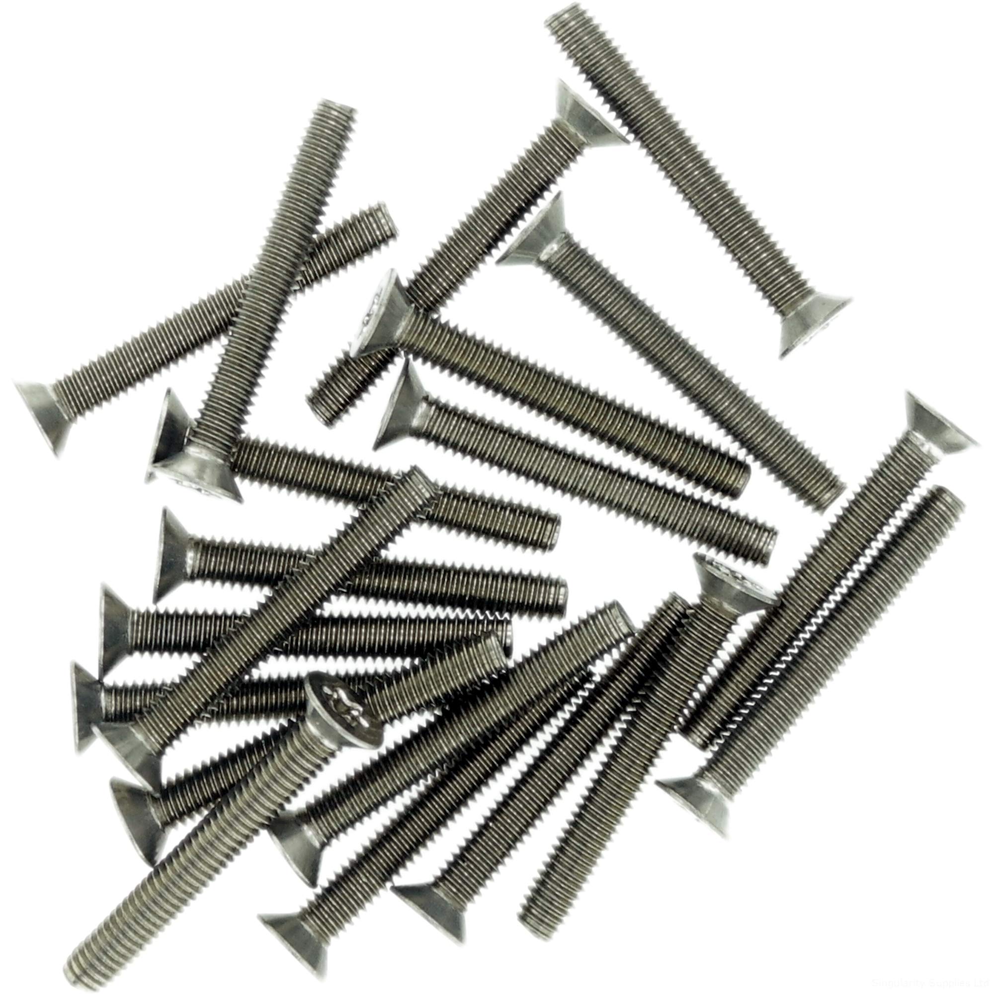 M4 (4mm x 16mm) TX Socket Countersunk Thread Rolling Screw - Stainless Steel (A2) (Pack of 20)
