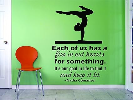 Amazon Com All Things Valuable Gymnastics Wall Decals For