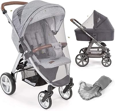 Zamboo Universal Mosquito Net for Pushchair Pram Buggy Travel Cot Grey
