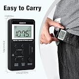 COVVY AM FM Pocket Radio Portable Digital Tuning Mini with Rechargeable Battery view 2