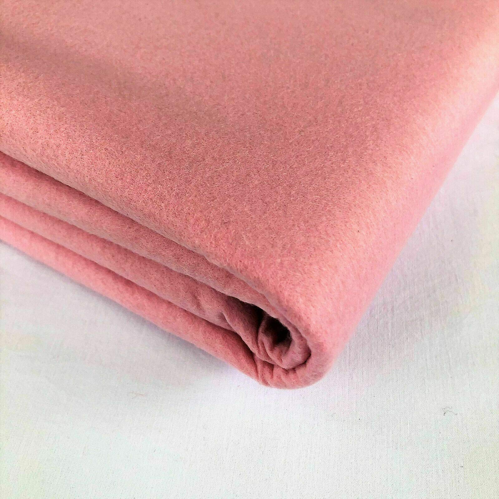 Textile Station Craft Felt Fabric Acrylic Material Art Sewing Festive Decorations 150cm Wide Multi Purpose Fabric Available in 10 Colours (Pink, 1 Meter)
