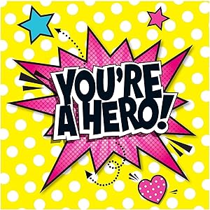 Creative Converting Superhero Girl Party Supplies - Lunch Napkins (20)