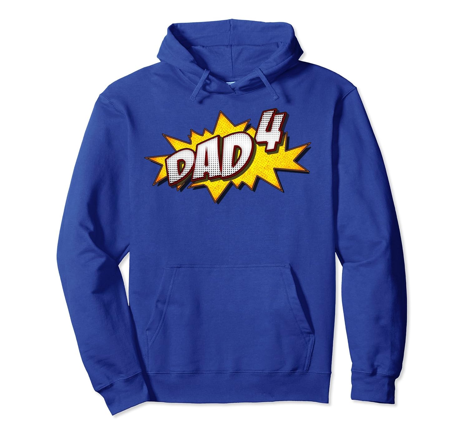 Retro Dad Of 4 Hoodie Father's Day Gifts For Quadruplets Dad-anz