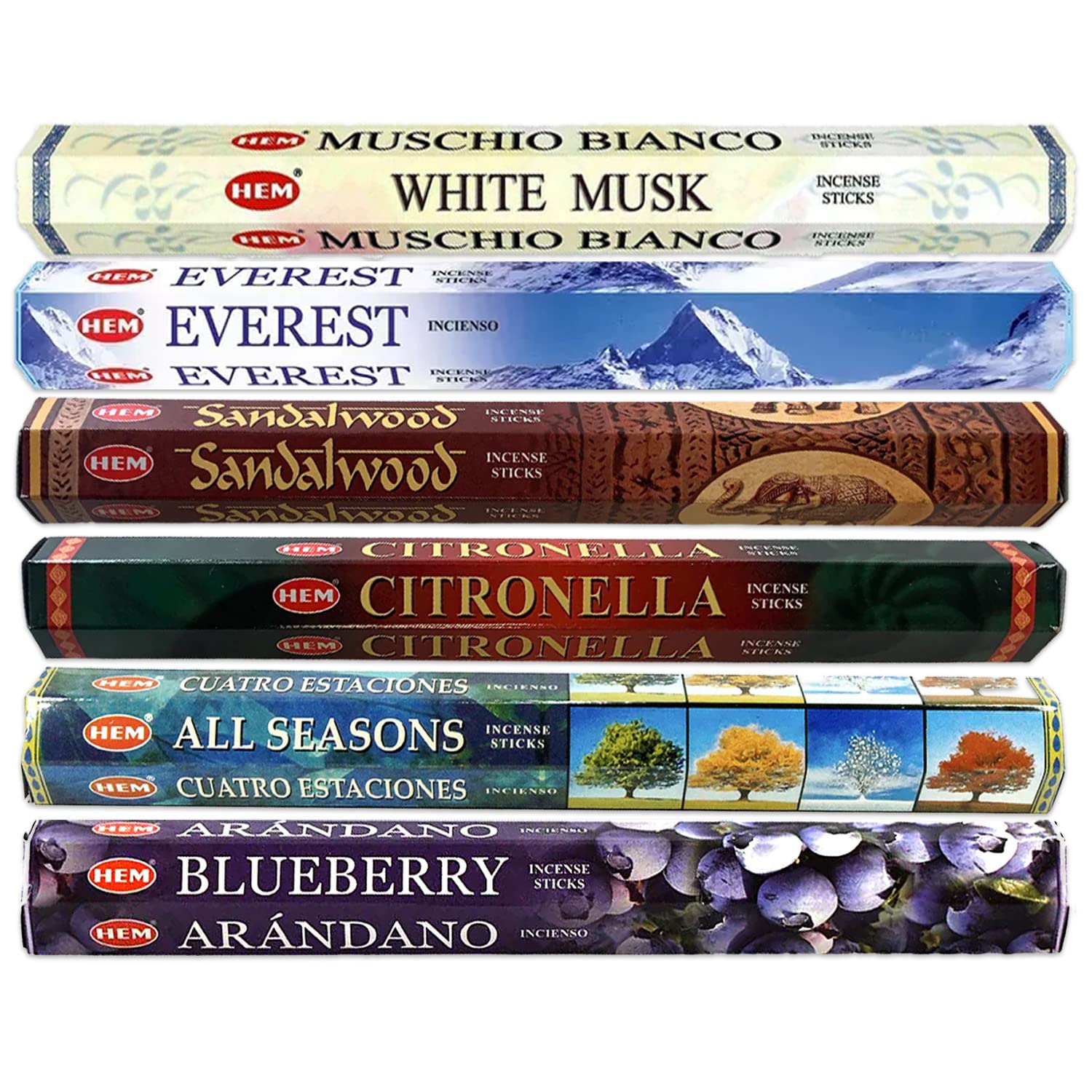 Incense Sticks Collection Packs Fruity Floral Sensual Perfect for Worship Church Temple Wedding Events Anti Stress Aromatherapy Spa Healing Yoga Therapy Relaxation (Sensual Scented Collection)