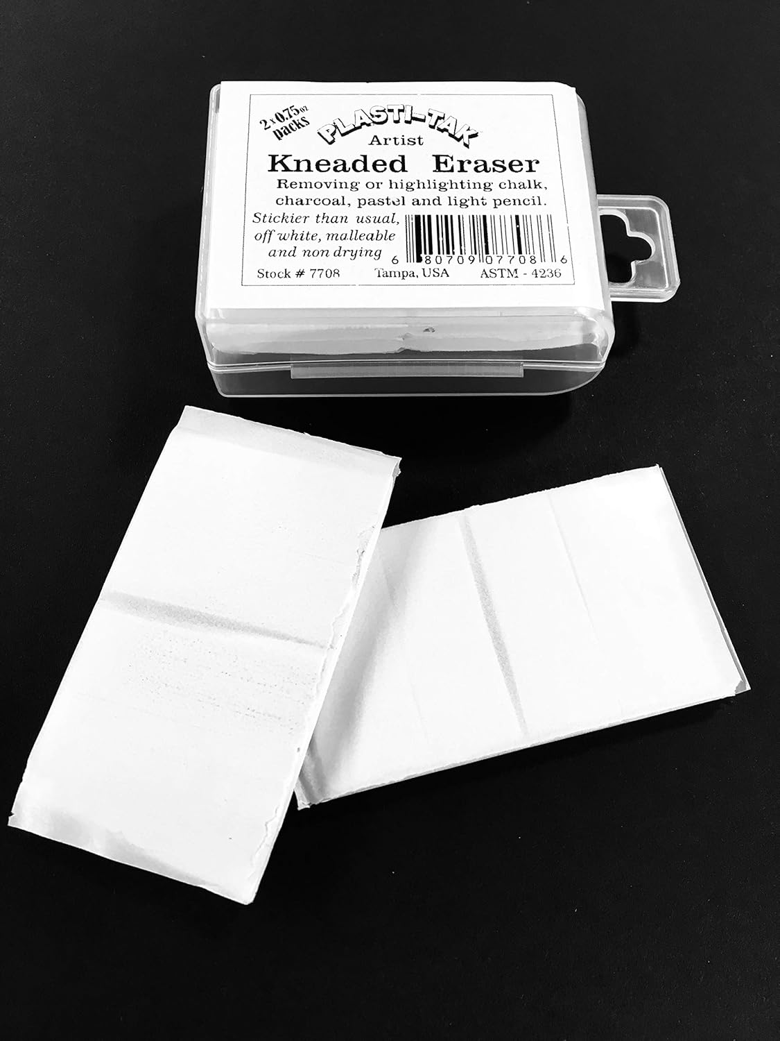2 x 0.75 oz per Box Blend 3 pk Kneaded Eraser Smooth Shade Correct and Brighten Your Sketches and Drawings