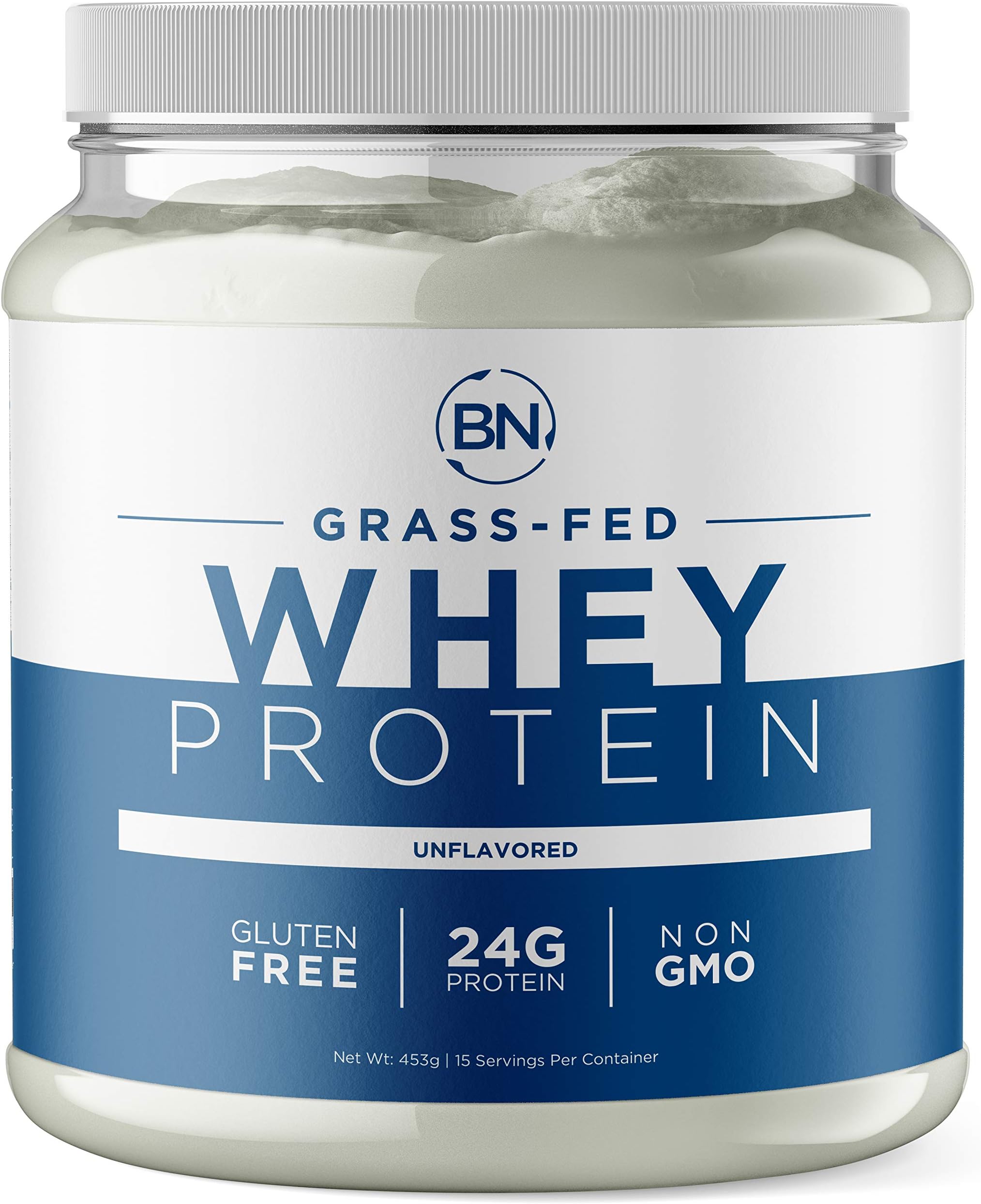 BNLABS Grass Fed Whey Protein Powder 100 Pure and Natural 24g High