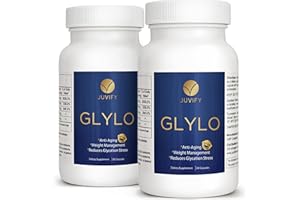Juvify GLYLO - Scientifically formulated Healthy Aging & Weight Management Pill - Reduces Cravings & Menopause Related Weight Gain - 120 Count (Pack of 2)