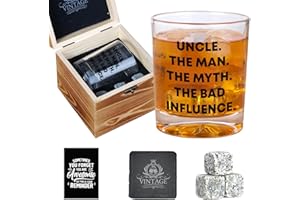 Ithmahco Uncle Christmas Gifts, Best Uncle Whiskey Set For Men From Niece, Uncles Gifts For Christmas, Cool Holiday Season Gift From Niece, Funcle Gift