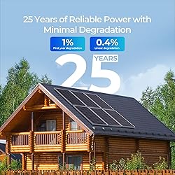 Renogy Solar Panels 200 Watt N-Type, 24 Volt 200W