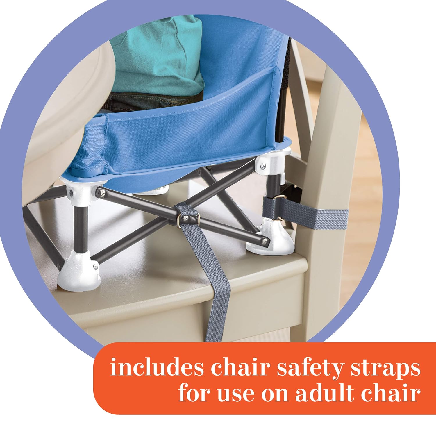Summer Pop ‘n Sit Portable Booster Chair, Green  – Booster Seat for Indoor/Outdoor Use – Fast, Easy and Compact Fold : Baby