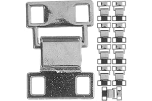 ULTECHNOVO Metal Pant Hooks and Eye Sewing Set 10 Pieces for Corsets and Waistband Use Sturdy Design