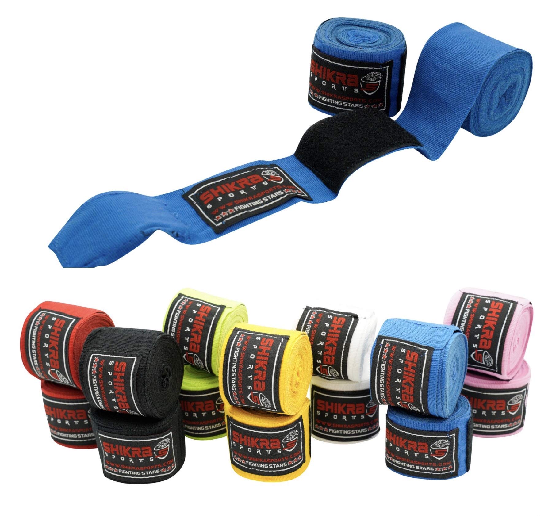 Shikra™ Sports MMA Boxing Hand Wraps Inner Gloves Fist Protector Muay Thai Bandage (Blue, 5M)