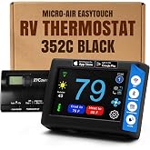 MICRO-AIR EasyTouch Digital RV Thermostat Replacement, 352C Black | Programmable and Reliable, WiFi and Bluetooth Enabled, Compatible with Coleman MACH