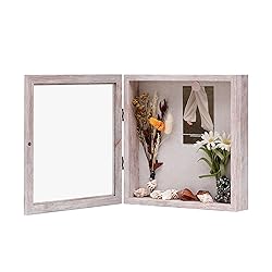 DEMAIKE 10x10 Shadow Box Frame with Linen