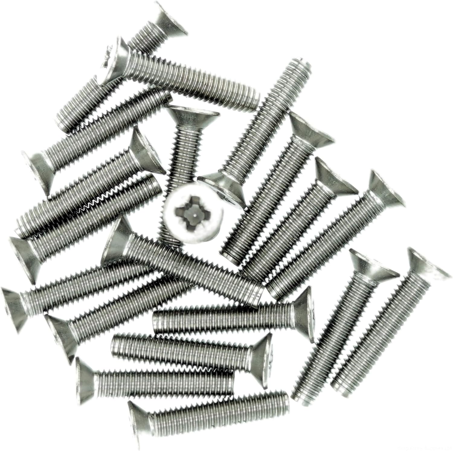 M6 (6mm x 12mm) Pozi Countersunk Thread Rolling Screw - Stainless Steel (A2) (Pack of 20), M6x12 - A2 (20) - Image 4