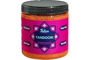 Fadwa Masala Tandoori Spice Mix - 4.5 oz Jar, Salt & Sugar Free, Non-Spicy Authentic Desi Spices for Pakistani & Indian Cooki
