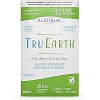 Tru Earth Platinum Hypoallergenic, Eco-friendly & Biodegradable Plastic-Free Heavy Duty Laundry Detergent Sheets/Eco…