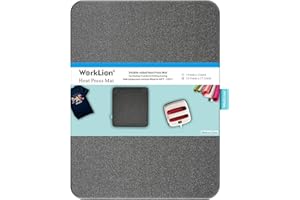 WORKLION Heat Press Mat 13"x17": Large Size Protective Resistant Fireproof Materials Heating Mat for Cricut Easypress/Easypre