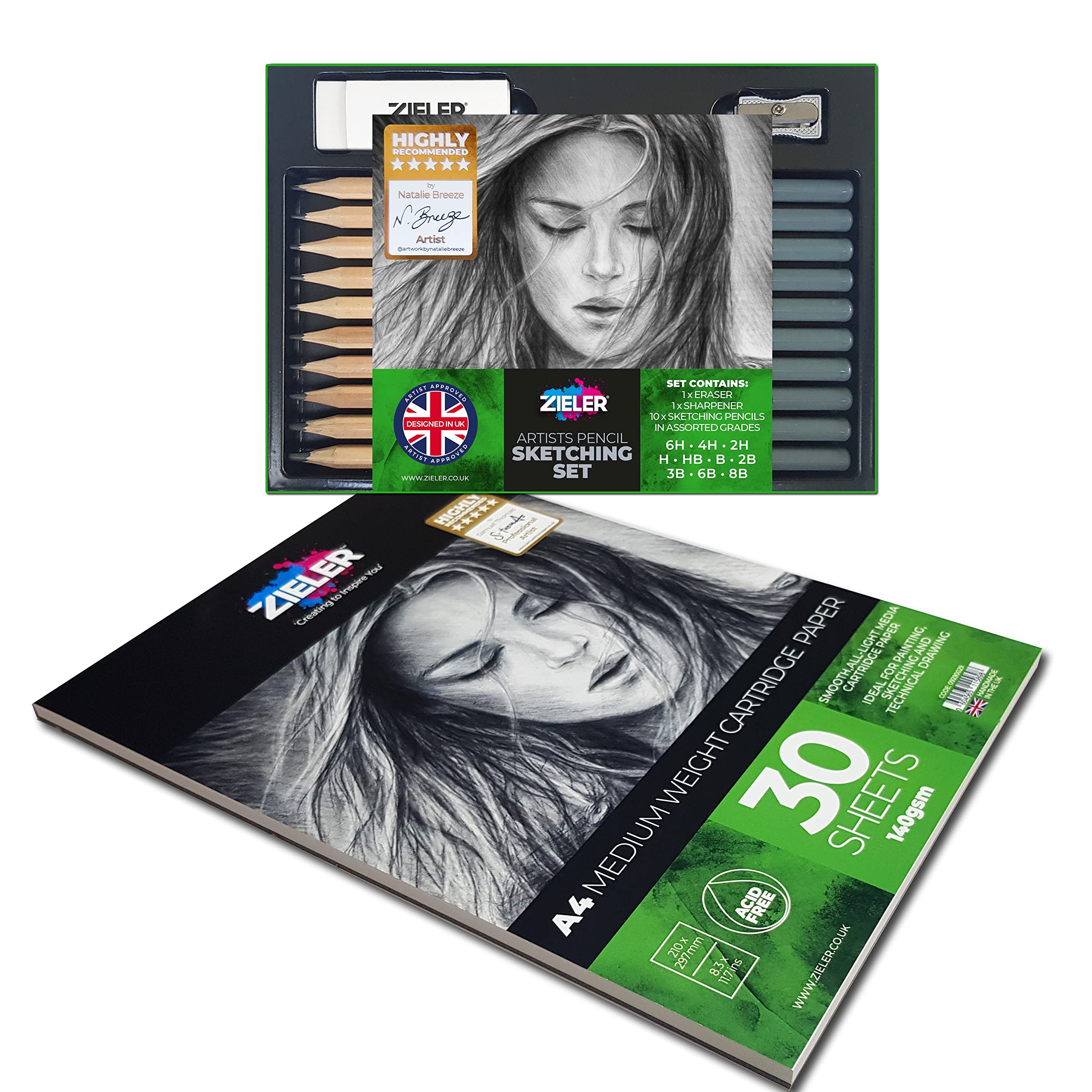 Zieler Sketching Pencils Starter Set