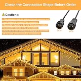 Gcstnn Extension Cable 10M Waterproof 2 Pin for G40 Icicle Festoon Lights IP65 view 6