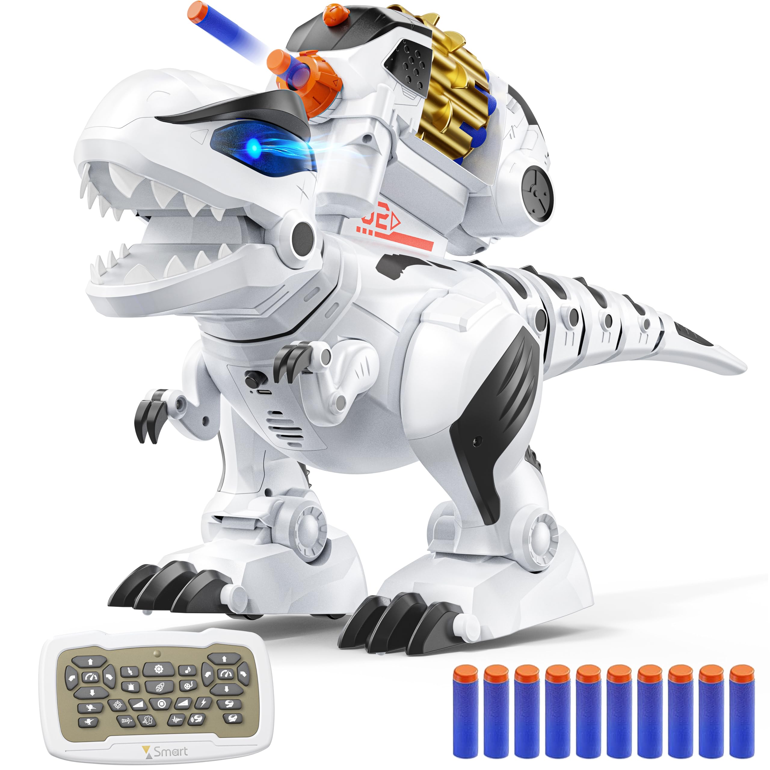 Photo 1 of Ruko 8809 Remote Control Robot Dinosaur Toys for Kids, Large Rechargeable Toys, STEM Programmable Interactive with Sound Effects, Birthday Gifts for Boys & Girls Age 3 4 5 6 7 8
