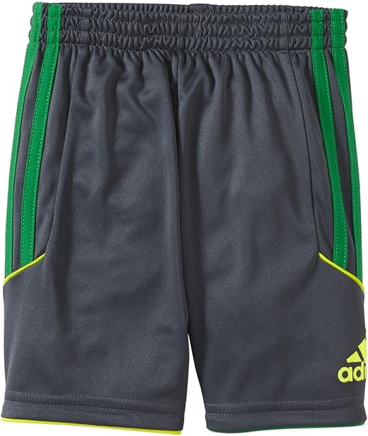 adidas Little Boys' Soccer Shorts (Toddler/Kid) Dark Grey