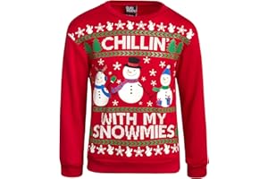 Quad Seven Boys Ugly Christmas Sweater - Soft Fleece Novelty Christmas Holiday Pullover Sweatshirt for Boys