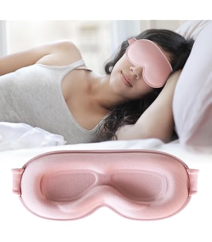 EVA BELLE Mascherina Per Dormire 3D In Memory Foam – Zero Pressione, Blocco Luce, Lavabile - 2