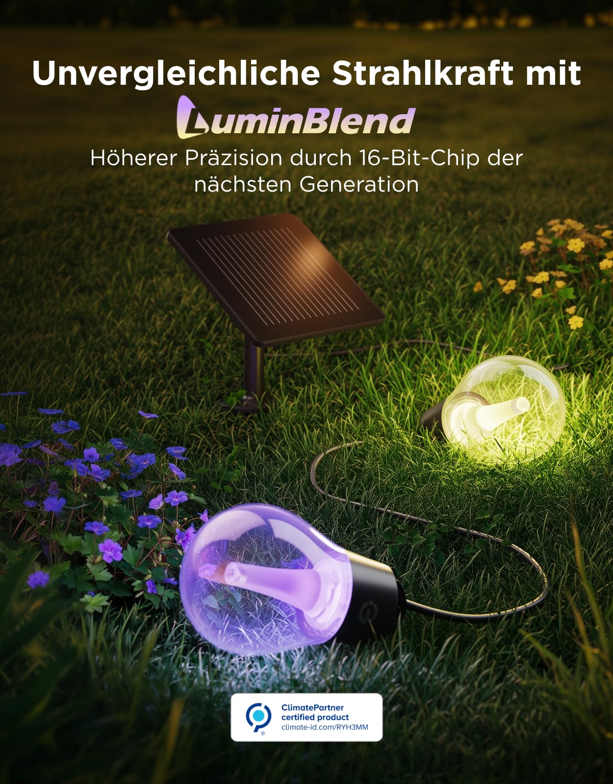 Govee Solar Lichterkette Outdoor 10m, RGBICW mit 16 Millionen Farben 2