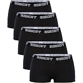 B2BODY Cotton Underwear Women - Boyshort Panties for Women Small to Plus Size Multi Pack