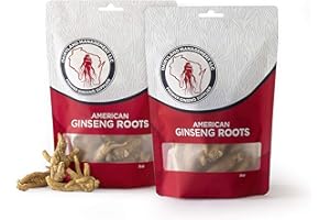 DAIRYLAND MANAGEMENT LLC Dairyland American Ginseng Roots 西洋参 - 16 oz Pack of Wisconsin Ginseng Root - Authentic American Ginseng - Non-GMO, Gluten Free Whole Ginseng - Use This Herbal Supplement in Soup, Tea, Congee