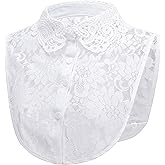 SUZALA Lace False Collar, Women Detachable Fake Collar Fake Collar for Blouse Hoodie Sweater Coat