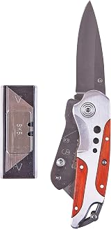 Amtech 2-in-1 Craft Knife and Folding Utility Knife Stainless Steel view 3