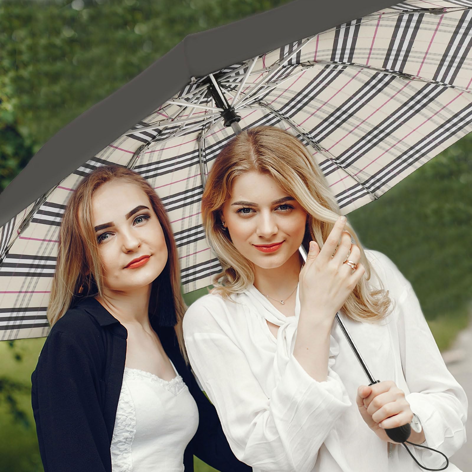 ZDSSM Compact Travel Umbrella Inverted Reverse Umbrellas for Rain & Sun – Small, Portable Windproof, UV Protection Umbrella for Travel, Backpack, Women and Men