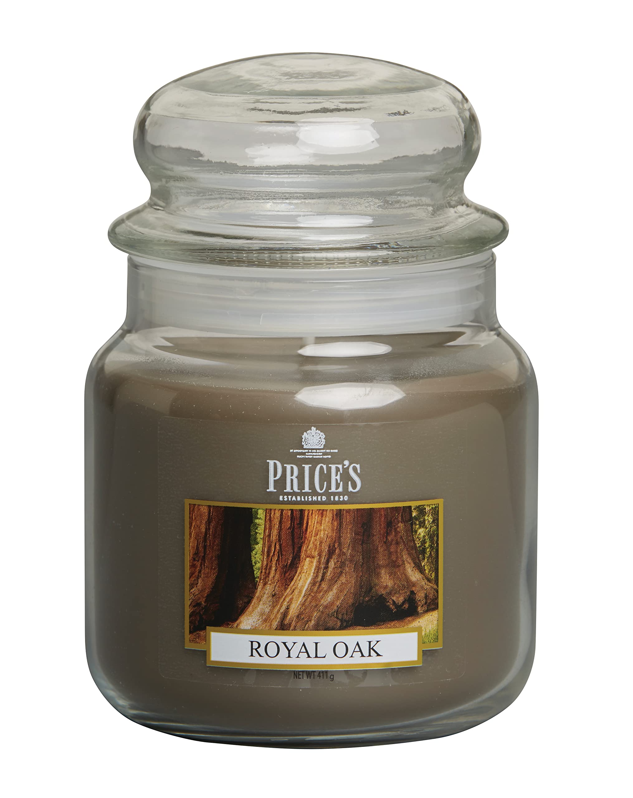 Price's - Royal Oak Medium Jar Candle - Sweet, Delicious, Quality Fragrance - Long Lasting Scent - Up to 90 Hour Burn Time