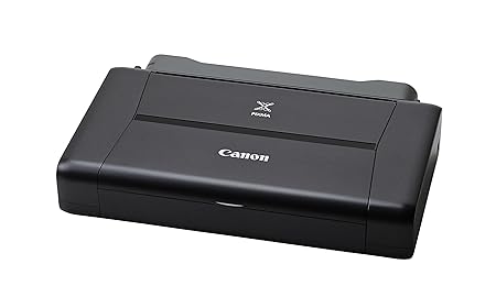 Canon Pixma iP110 mobiler Tintenstrahldrucker (9.600 x 2.400 dpi, USB, WLAN, Pixma Cloud-Link, Apple AirPrint, mit Akku) schw