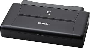 Amazon.com: Canon IP110 Photo Printer, 9.0PPM, 50Sht Cap, 12-Inch x7-Inch  x2-1/2-Inch, BK : Office Products