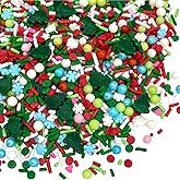 Manvscakes | 4 oz Vintage Christmas sprinkles | Cake sprinkle | Cookie sprinkles | Baking | Holiday sprinkles | Pink and green sprinkle