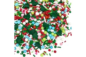 Manvscakes | 4 oz Vintage Christmas sprinkles | Cake sprinkle | Cookie sprinkles | Baking | Holiday sprinkles | Pink and green sprinkle