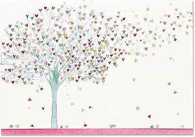 Peter Pauper Press Tree of Hearts Note Cards Boxed Stationery Set 14 Cards