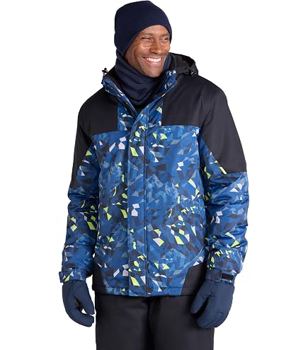 Ensemble Veste + Pantalon De Ski Homme - Combinaison 2 Pièces Imperméable Coupe-vent Pour Hiver