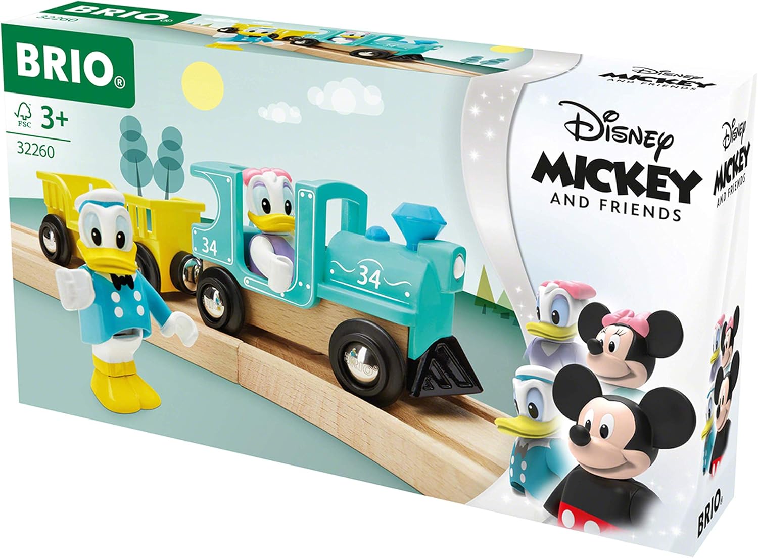 brio mickey mouse train set