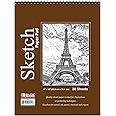 BAZIC Sketch Pad 30 Sheets 9" X 12", Top Bound Spiral Sketchbook Drawing Pads, Sketching Paper Coloring Book for Artist School, 1-Pack