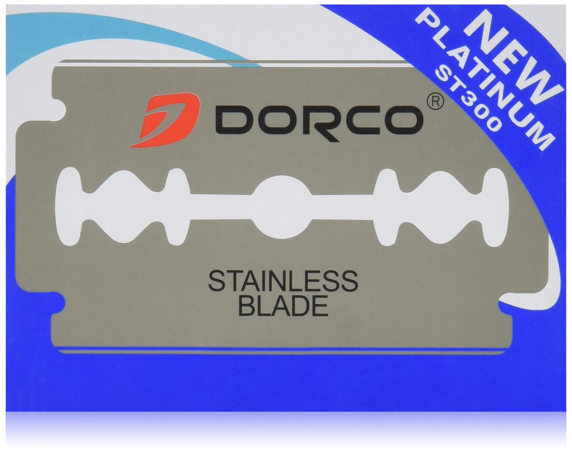 100 Dorco ST300 Double Edge Razor Blades/ Stainless Steel by Original Dorco