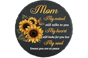 Mom Memorial Stones Garden Slate Stone Sympathy Gifts Loss of Mom Plaque in Loving Memory of Mom Stepping Stone Mother Funera