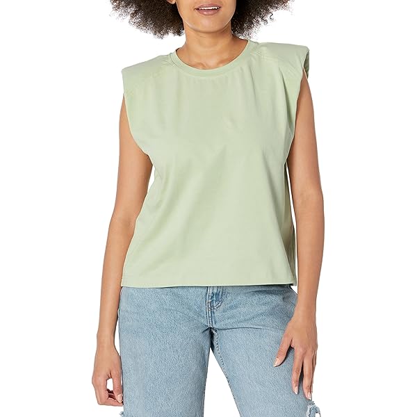 Calvin Klein Women's Sleeveless Pleated Top (PXL, Light Blue