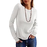 ANRABESS Women's Long Sleeve Waffle Knit Shirts Casual Slim Fitted Crew Neck Thermal Tops Basic Tee 2026 Fall Trendy Outfits